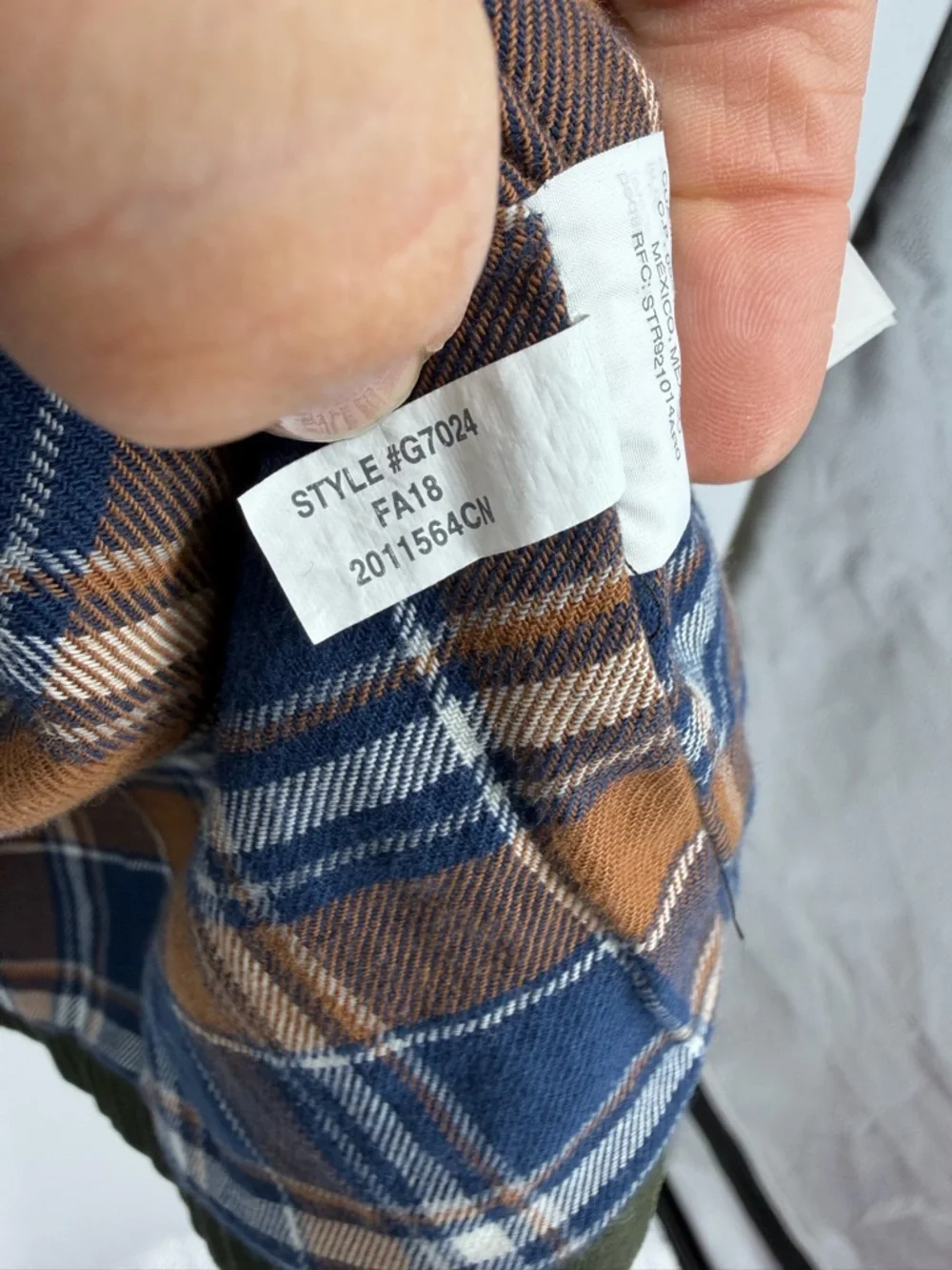 J. Crew Men's Size L‎ Army Green Flannel Lined Barn Jacket G7024